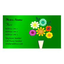 Florist Standard Paper Business Card Templates