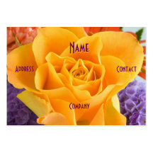 Florist - Yellow Rose Business Cards