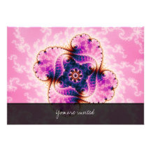 Florivet - Fractal Art Personalized Invitation
