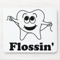 Flossin' (w/ Happy Tooth!) Mouse Pad