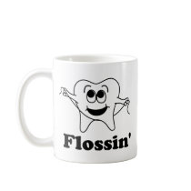 Flossin' (w/ Happy Tooth!) Mug