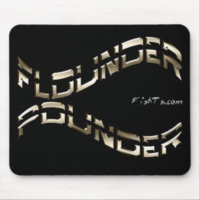 Flounder Pounder Mousepad by FishTsdotcom