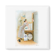 Flour Bakery Vintage Food Ad Art Fridge Magnets