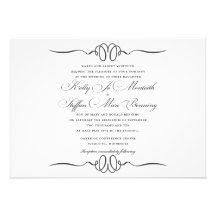 Flourish Border Custom Invitation