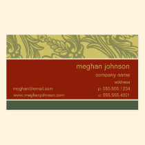 Flourish Brick Chic Business Card Template business cards