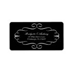 Flourish Frame Address Labels Customizable Colour