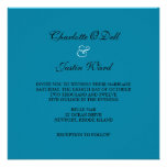 flourish monogram wedding custom announcements
