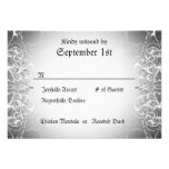 Flourish RSVP Bride & Groom Skeleton Dinner Cards Personalized Announcement
