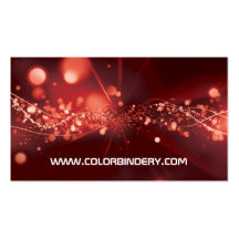 Flow Burst Red Focus Business Card