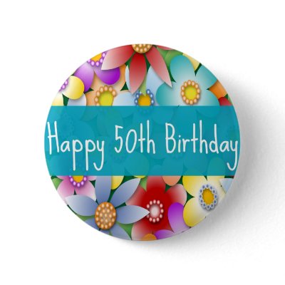 flower50th buttons by NightSweatsDiva