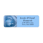 Flower Address Labels Blue Rose labels