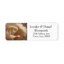 Flower Address Labels Cream Rose