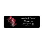 Flower Address Labels Pink Rose labels