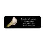 Flower Address Labels White Calla Lily labels