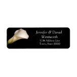 Flower Address Labels White Calla Lily labels