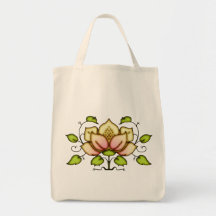 Flower And Vine Motif Bags