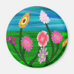 Flower Aquarium Fridge Magnets