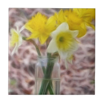 Flower Arrangement - Daffodils Tiles