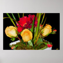 Flower arrangement  Oil Painting Print