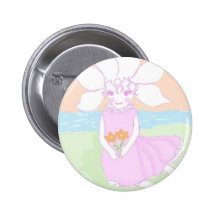 Flower Baby Pinback Button