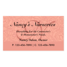 Flower Background Business Card/ Rose