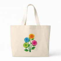 flower canvas bag