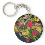 Flower Basket Key Chain