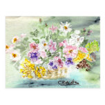 Flower Basket Postcard