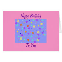 Flower Birthday Card