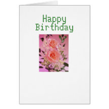 FLOWER BIRTHDAY CARD