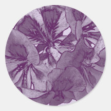 Flower Blossom Purple with Lavendar Stickers