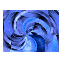 Flower Blues Generative Art Abstract posters
