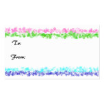 Flower boarder gift tag business card