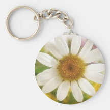 Flower Bouquet - White Daisy Key Chain