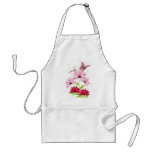 flower bouquet with a butterfly & dragonfly apron