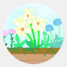 Flower-box Sticker
