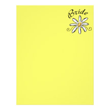 Flower Bride Personalized Letterhead