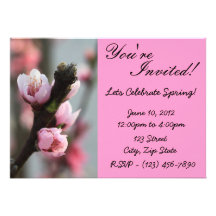 Flower Bud invitation