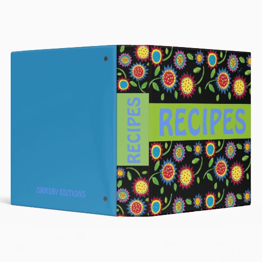 Flower Burst recipes binder