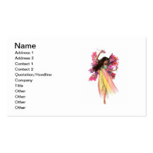 Flower Carnival Fairy Business Card Templates