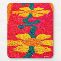 Flower carpet mouse pads