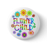 FLOWER CHILD PINBACK BUTTONS
