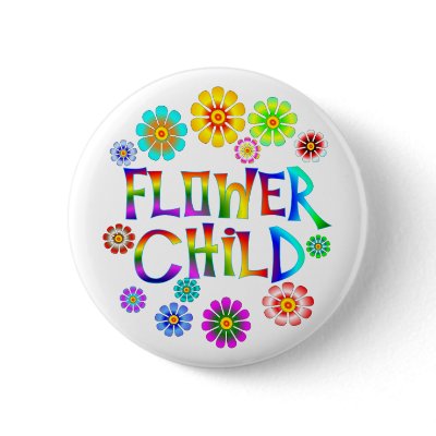 FLOWER CHILD PINBACK BUTTONS by TLArnold6
