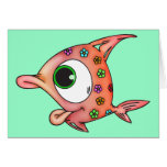 Flower Child Fish Greeting Cards