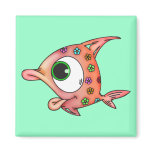 Flower Child Fish Magnet