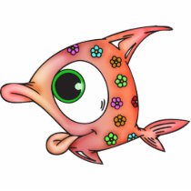 Flower Child Fish Acrylic Cut Outs