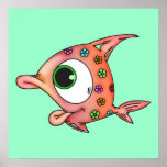 Flower Child Fish posters