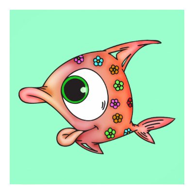 Flower Child Fish Posters by sagart1952
