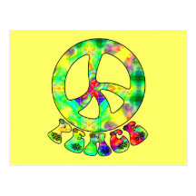 Flower Child Peace Postcard