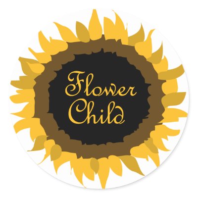 Flower Child Sunflower Sticker by klieneine